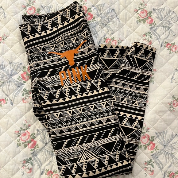 PINK Victoria's Secret Pants - Victoria Secret Pink 5th Ocean University of Texas UT Leggings Medium